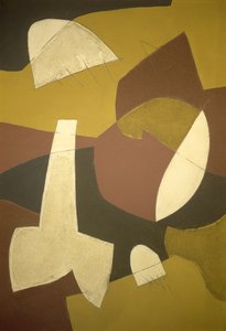 Sovende Madonna, 1997 (akryl og sand på træ)